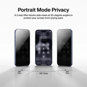 Belking Privacy Screen Protector for iPhone 17 Pro Max / 16 Pro Max / 15 Pro Max / 14 Pro Max