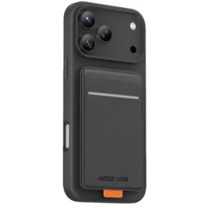 Premium Green Lion Regal MagSafe Leather Case With Card Holder For iPhone 17 Pro & iPhone Pro Max | Elegant Protection