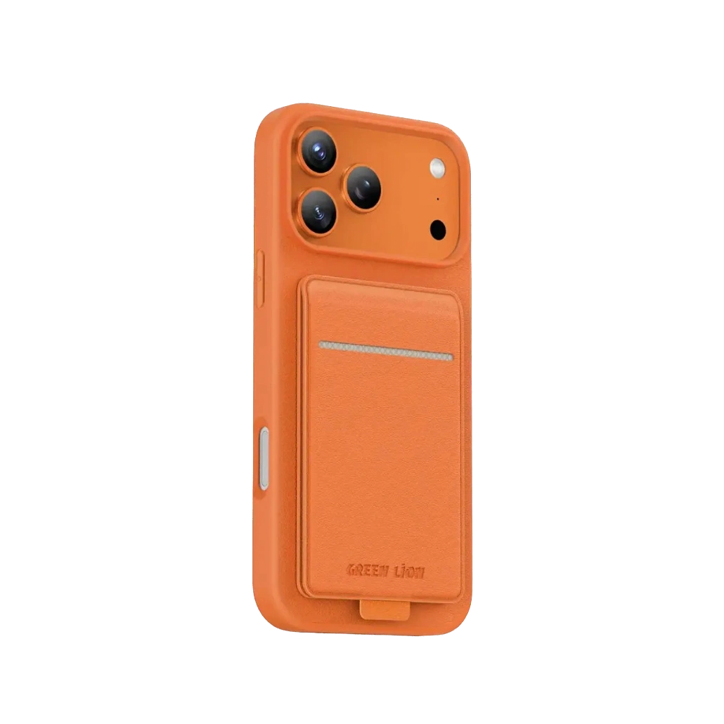 Premium Green Lion Regal MagSafe Leather Case With Card Holder For iPhone 17 Pro & iPhone Pro Max | Elegant Protection 1 Green Lion Regal MagSafe Leather Case