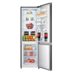 Efficient Hisense H370BMI-WD Combi Refrigerator 263L Black Mirror with Water Dispenser