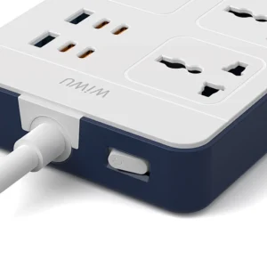 Reliable WiWU Wi-S006 PS524 20W GaN 11-in-1 Multifunction Power Strip for Fast Charging