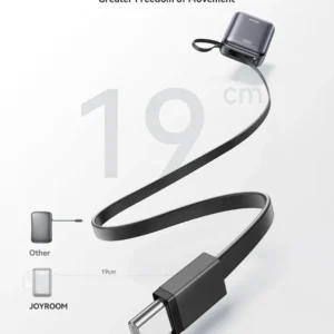 Efficient Joyroom JR-PBF29 Mini 22.5W Fast-Charging 20,000mAh Portable Power Bank With Retractable Cable