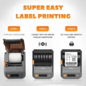 Best-Selling PUQU Q20 Bluetooth Thermal Label Printer – Reliable Portable Label Maker for Business & Home
