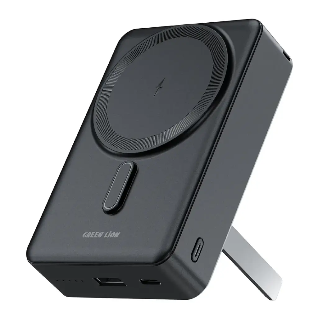 Stunning Green Lion San Marino 20000mAh Power Bank – 22.5W Fast Charging, 15W Wireless Charging & Built-In Kick Stand 2 Green Lion San Marino