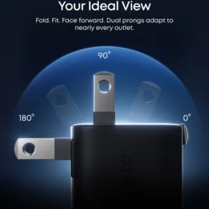 Anker Nano 45W Charger with Smart Display & 180° Foldable Design, Must-Have Fast Charging Solution