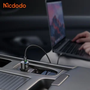 Mcdodo Obsidian 45W USB-C Fast Car Charger for Cars | Efficient Fast Charging