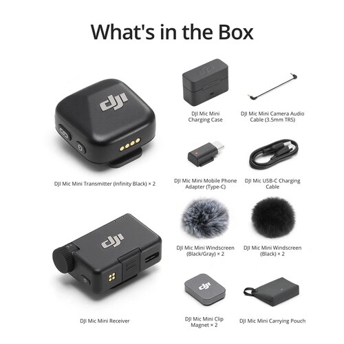 DJI Mic Mini – Reliable 2-Person Compact Wireless Microphone 5 DJI Mic Mini Wireless Microphone